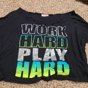 Miss Popular bright ombre crop top